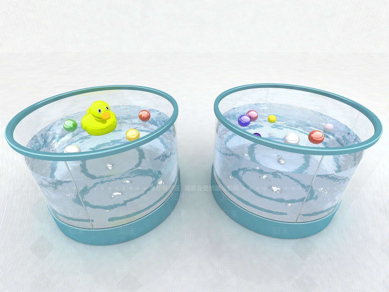 现代风格婴儿游泳池3D模型下载【ID:365080223】