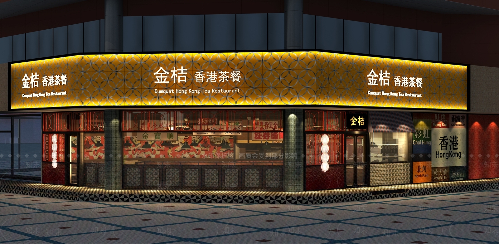 现代美食城SU模型下载【ID:1222163070】