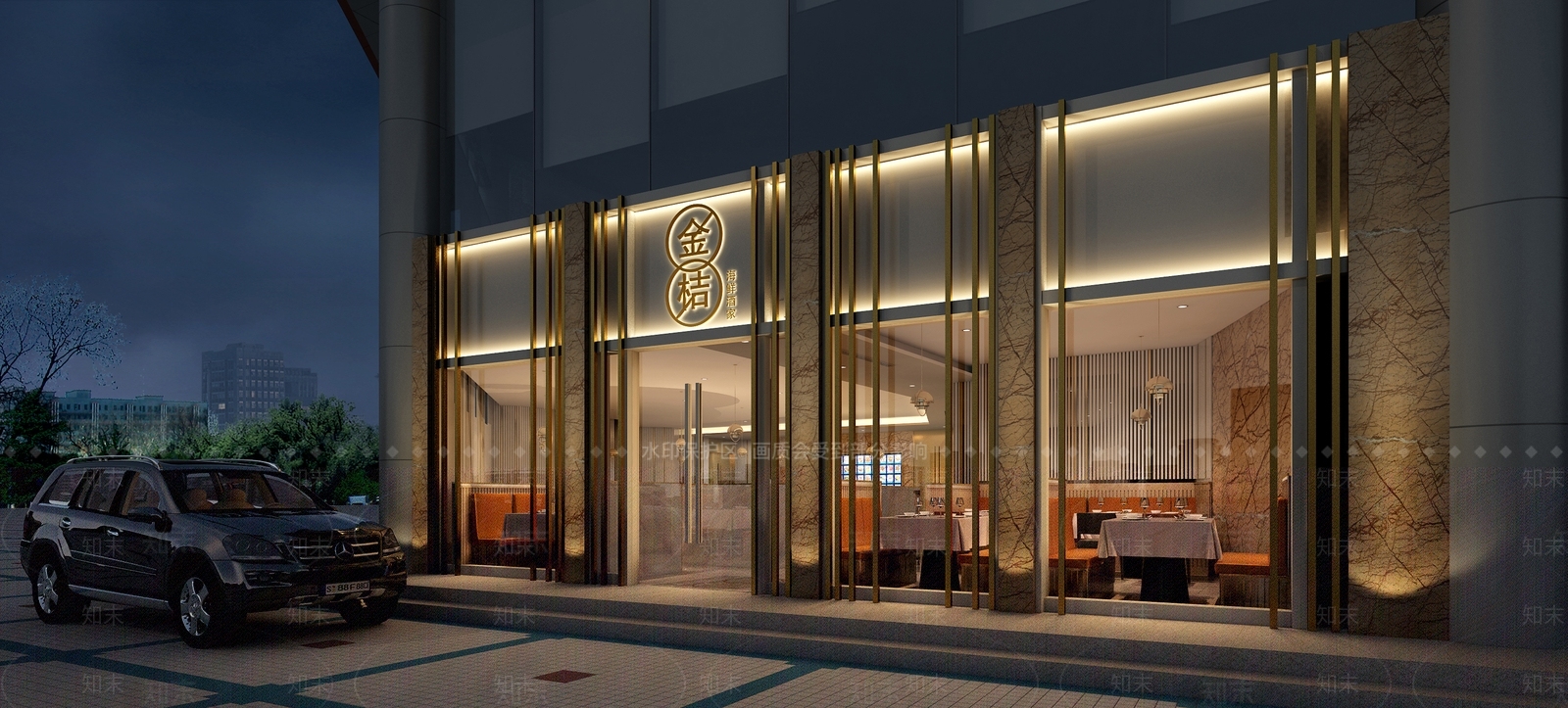 现代风格火锅店SU模型下载【ID:865090885】