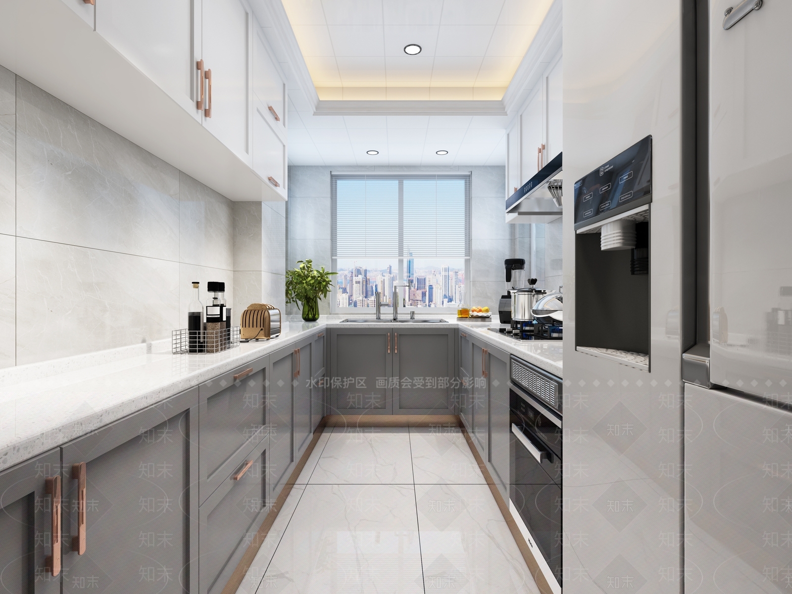 简欧家装过道3D模型下载【ID:465343985】