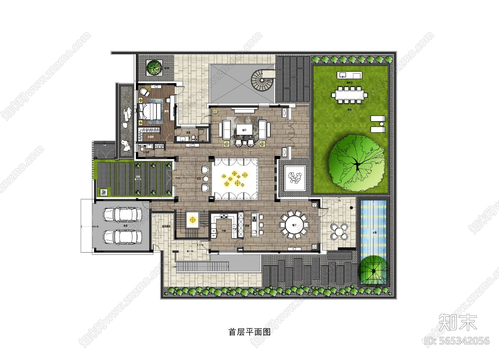 梁志天新中式九间堂别墅样板｜概念方案施工图下载【ID:565342056】