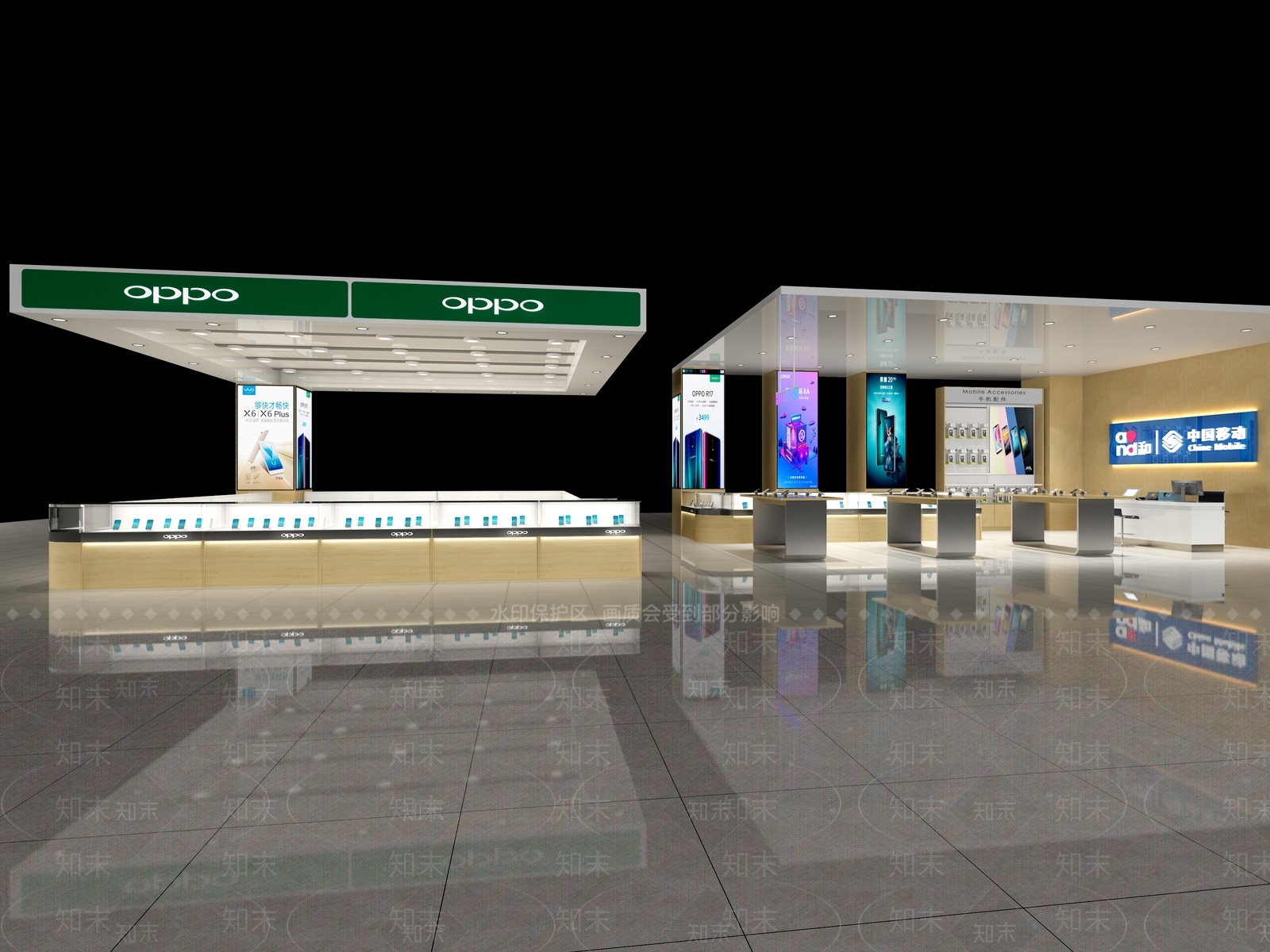 现代手机展厅3D模型下载【ID:765381064】