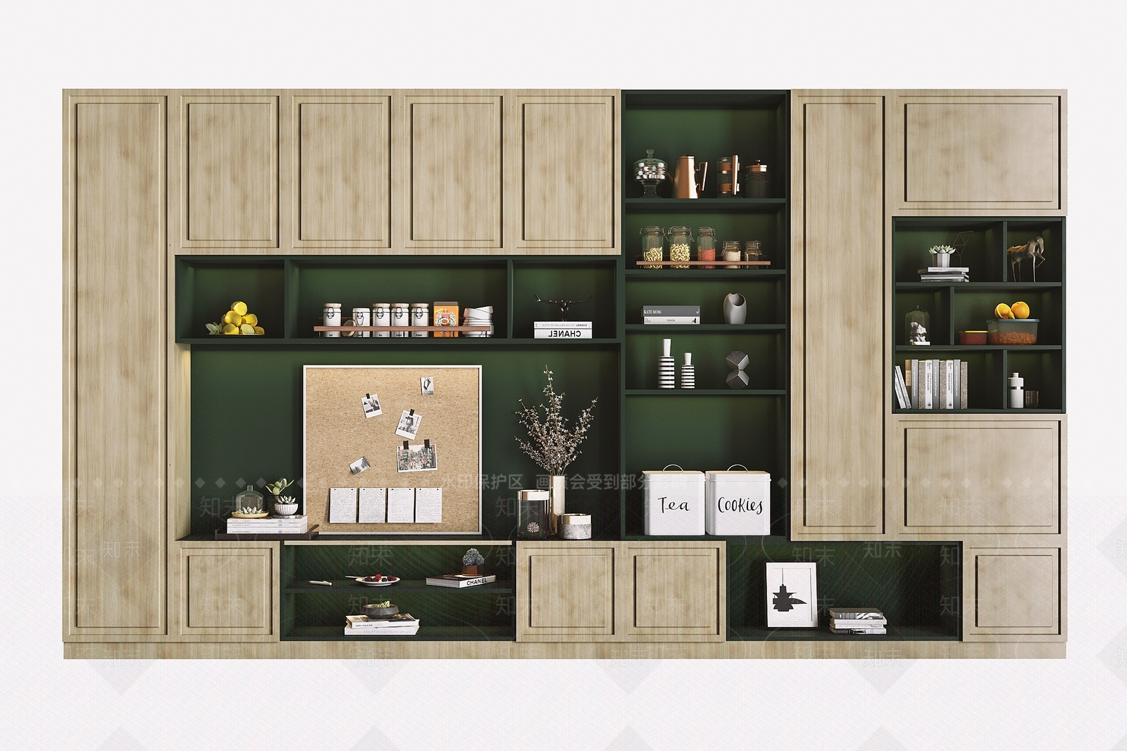 北欧餐厅边柜3D模型下载【ID:965382719】