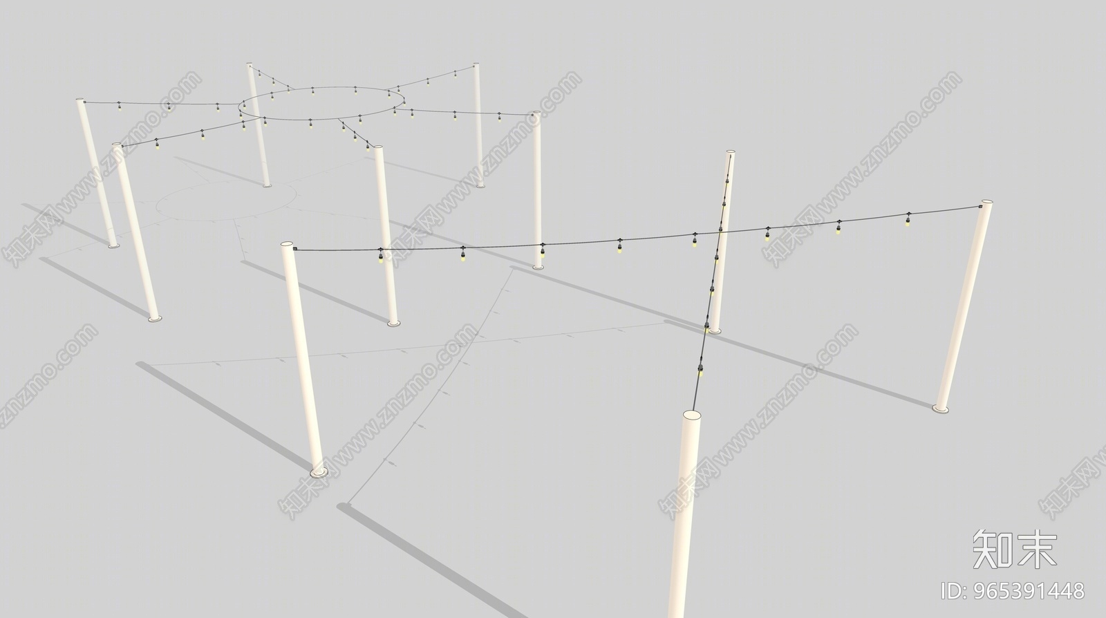 现代风格舞台灯饰SU模型下载【ID:965391448】