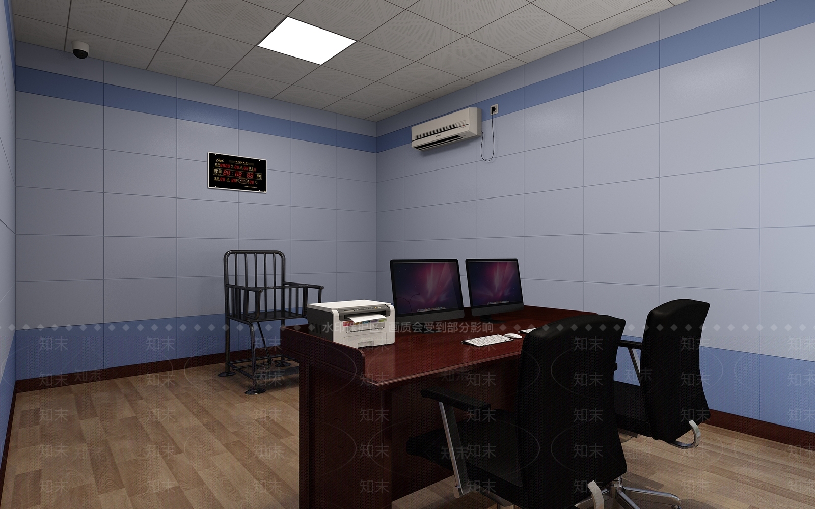 现代风格办案中心3D模型下载【ID:565410791】