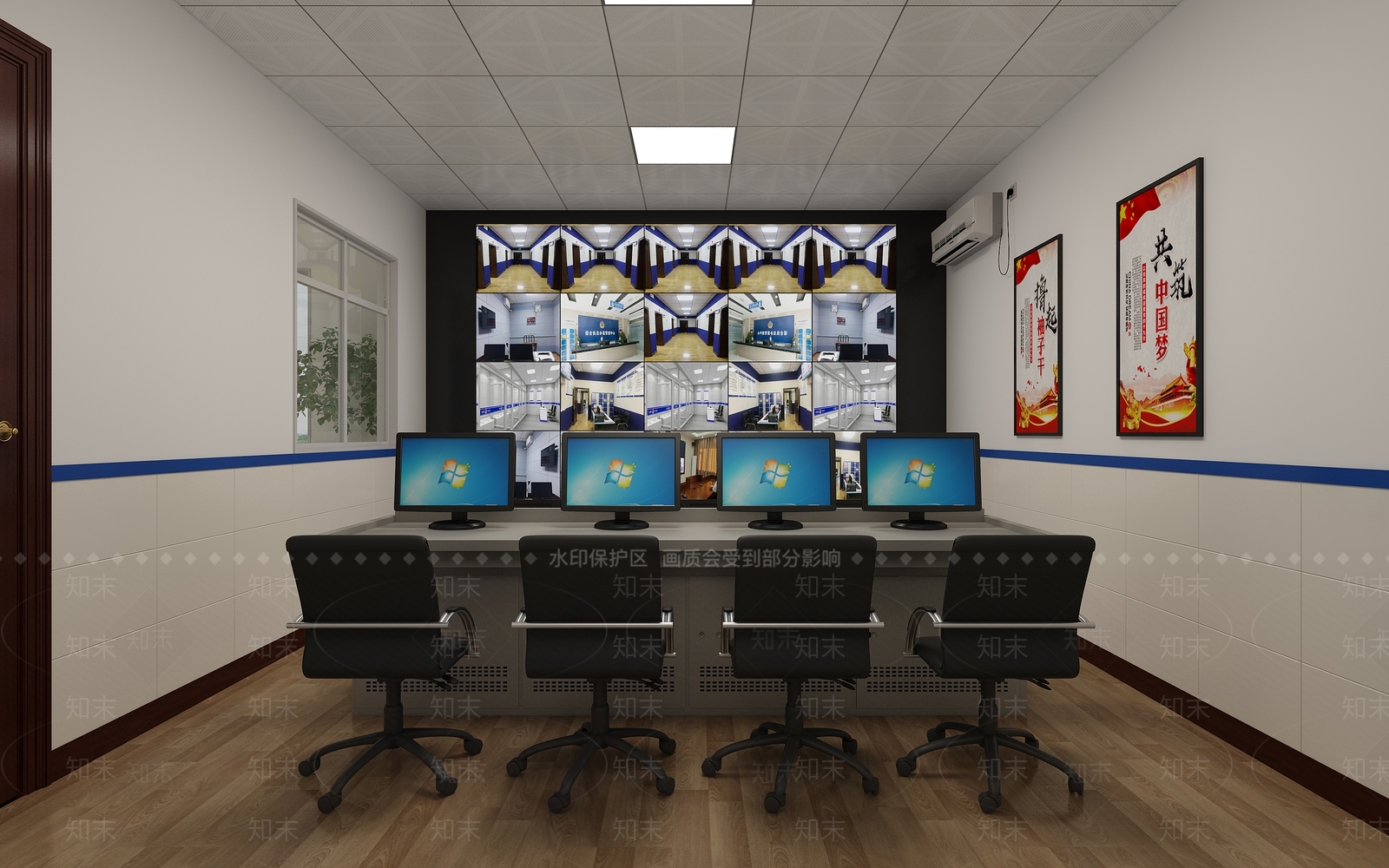 现代风格办案中心3D模型下载【ID:565410791】