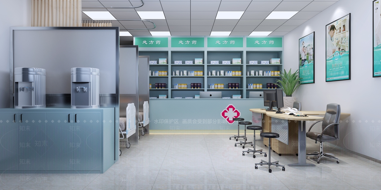 现代药店3D模型下载【ID:265451775】