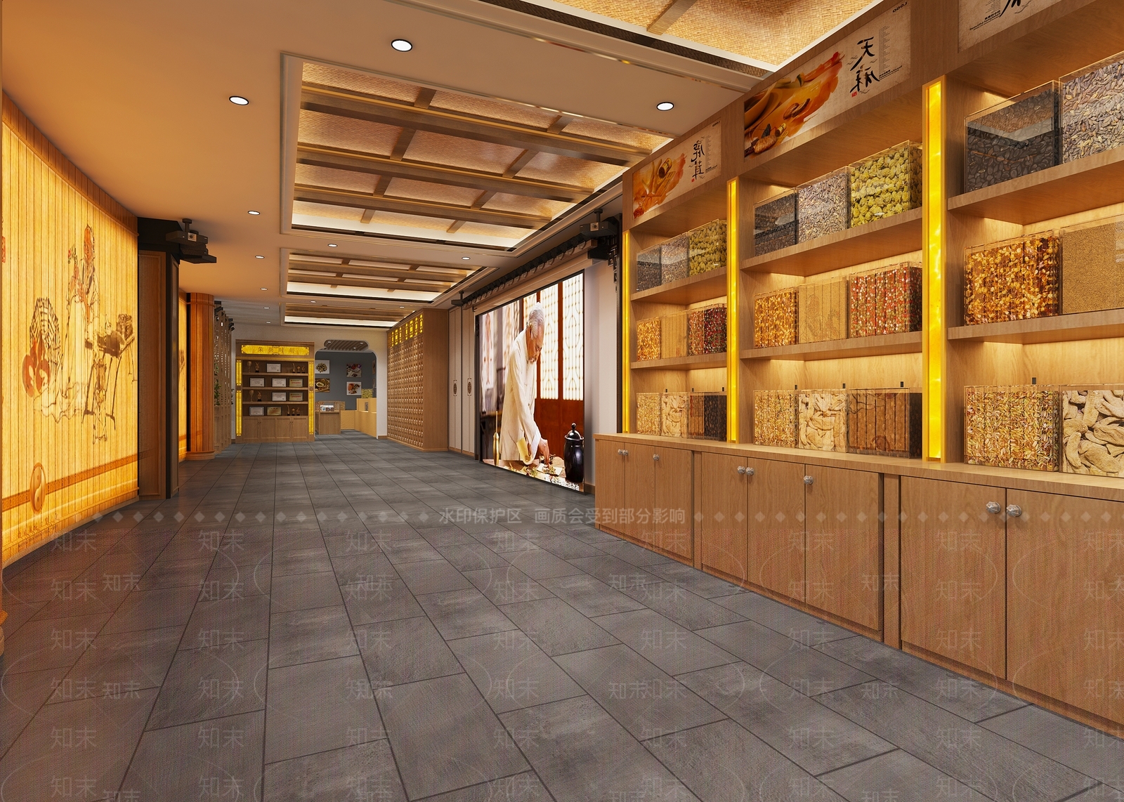 新中式药房3D模型下载【ID:265534729】