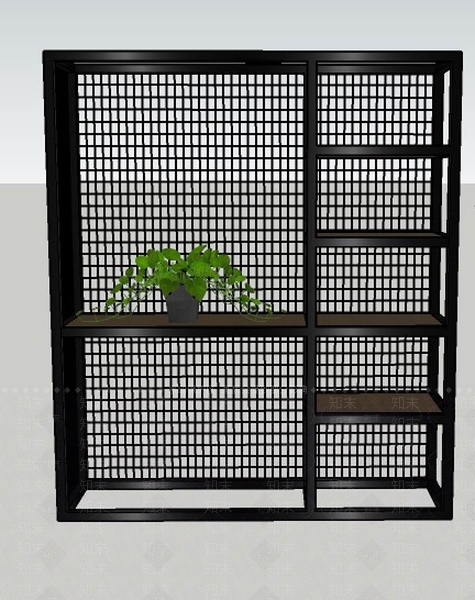 现代风格展示架SU模型下载【ID:265546595】
