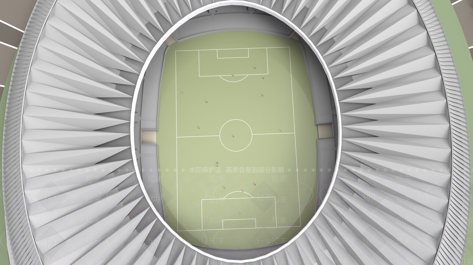 现代风格多层公建SU模型下载【ID:365551462】