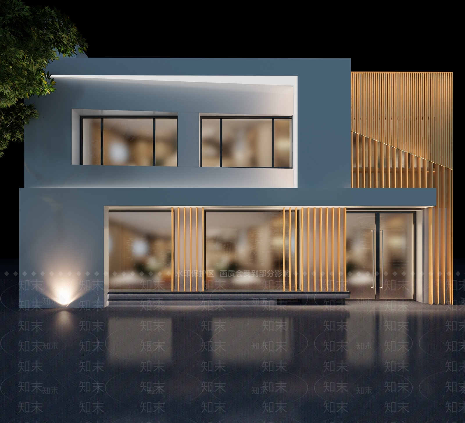 现代轻奢店面门头门面3D模型下载【ID:965583517】