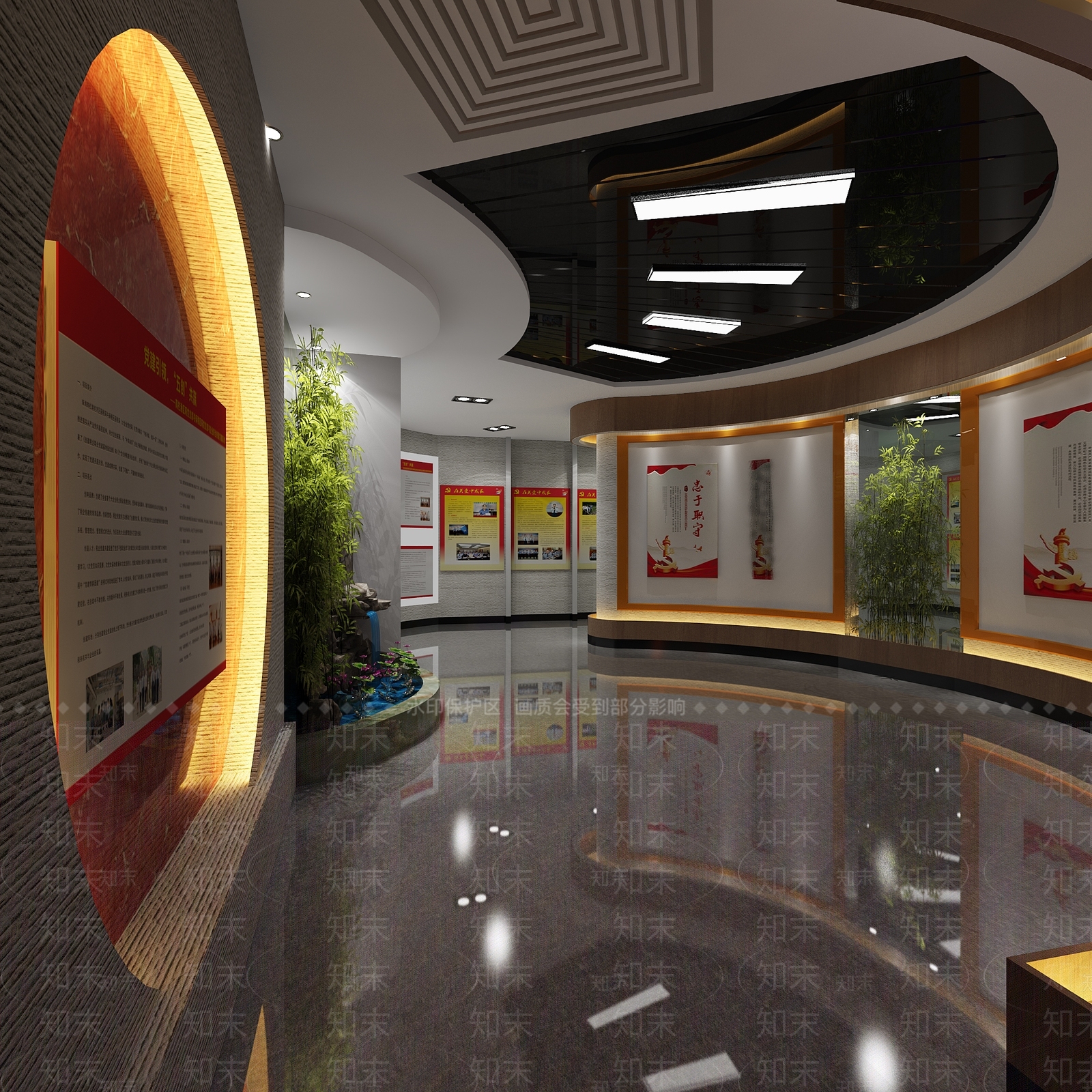 现代校阅览室3D模型下载【ID:865661234】