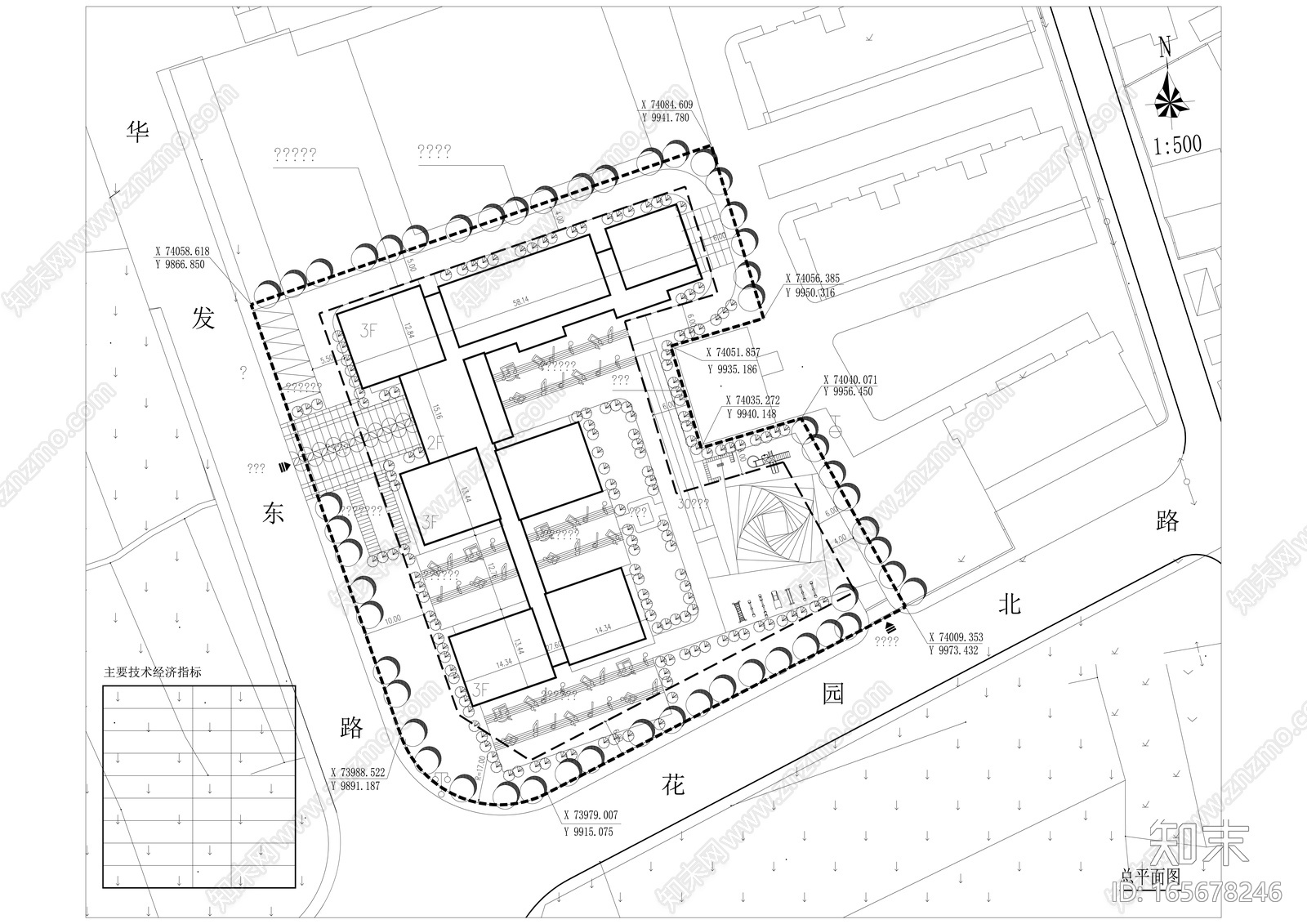 嵊州经济开发区中心幼儿园建筑方案设计施工图下载【ID:165678246】