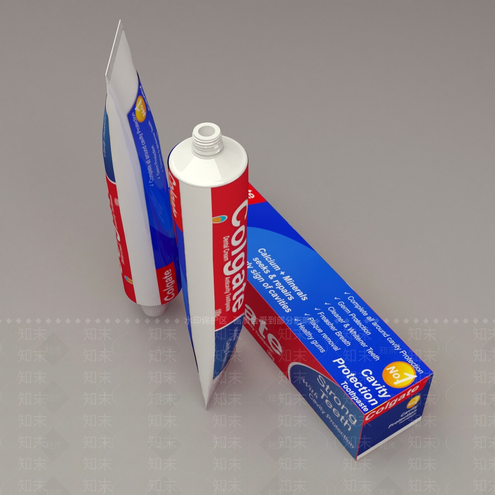 现代牙膏3D模型下载【ID:165684718】