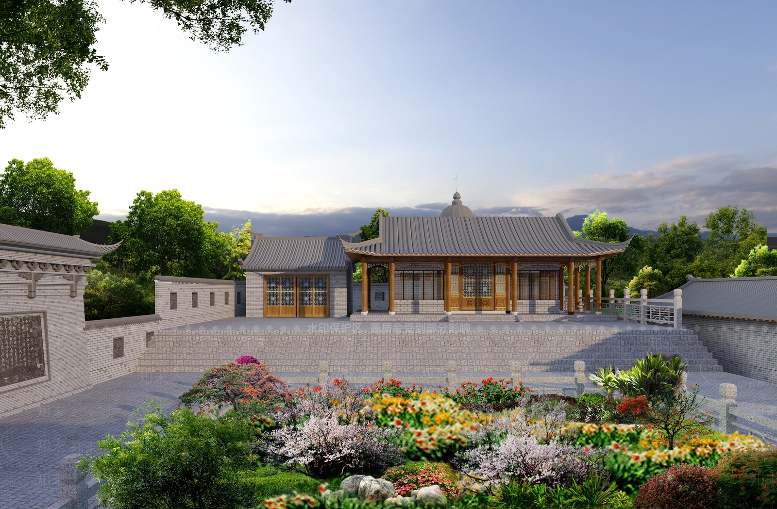 中式古建筑四合院3D模型下载【ID:565698654】