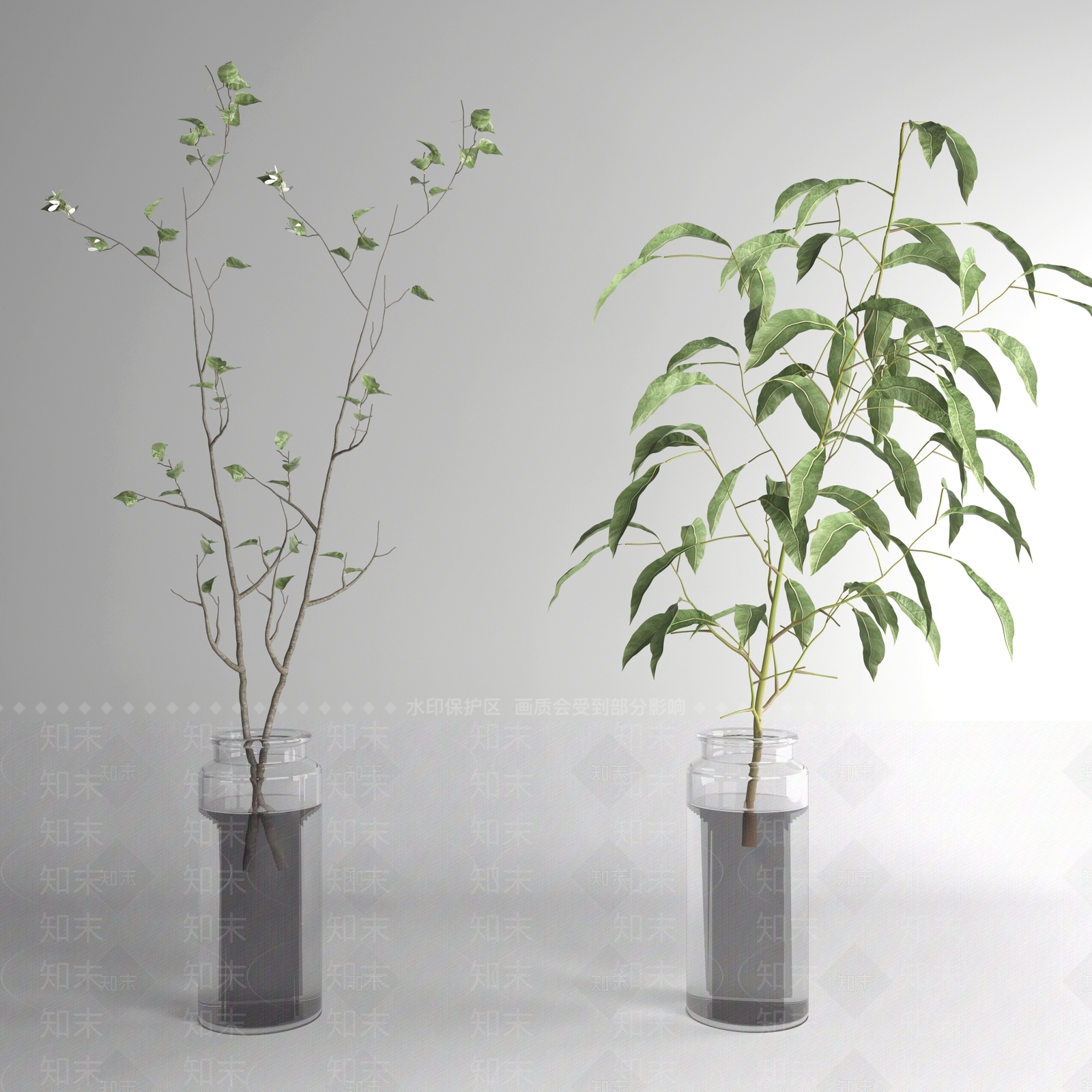 现代水生植物3D模型下载【ID:365794812】