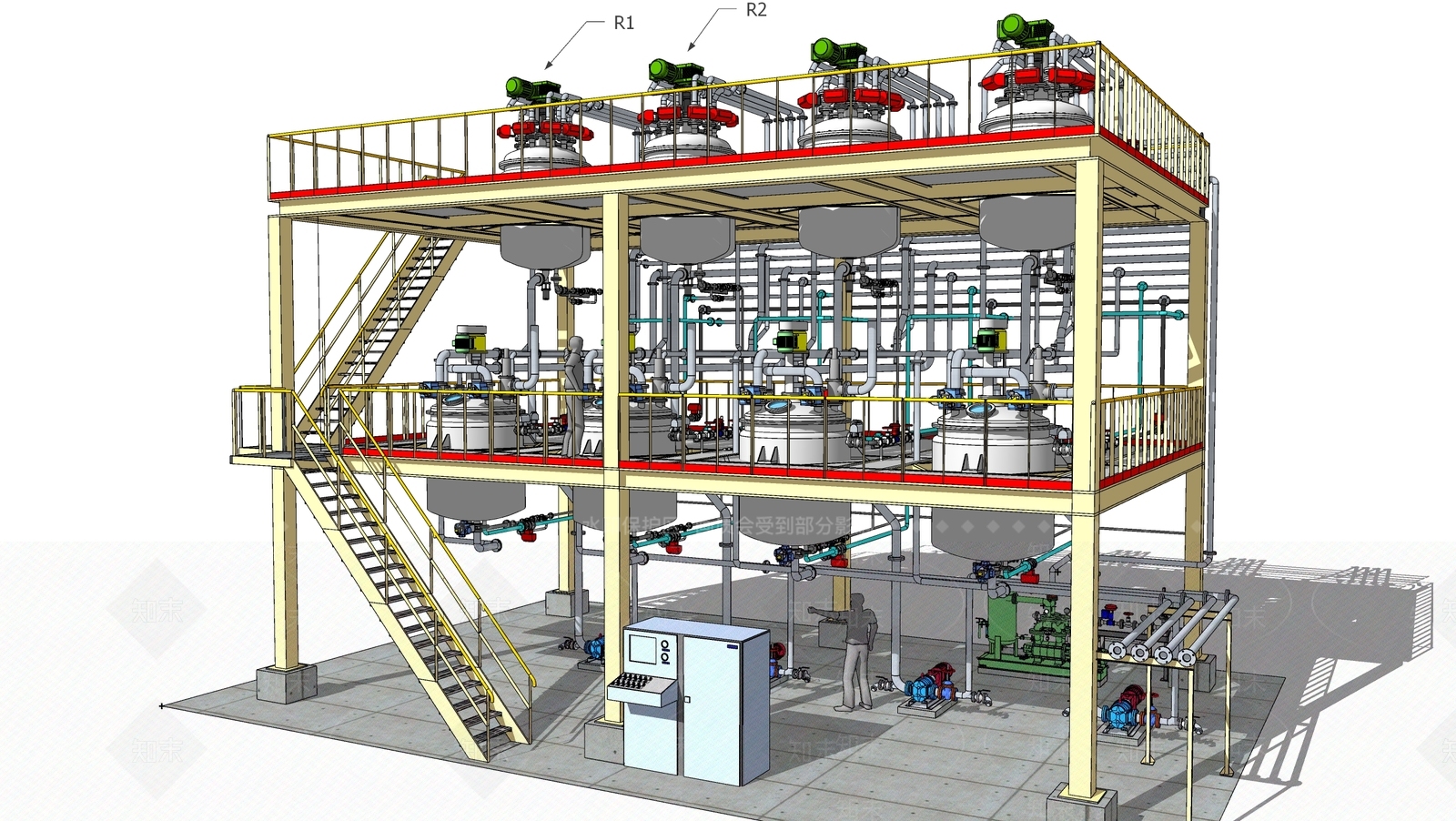 现代风格风力发电机SU模型下载【ID:765812233】