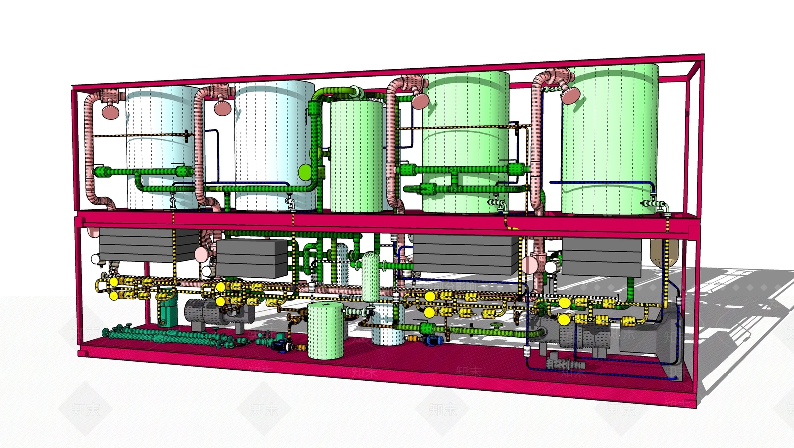 现代风力发电机SU模型下载【ID:765812357】