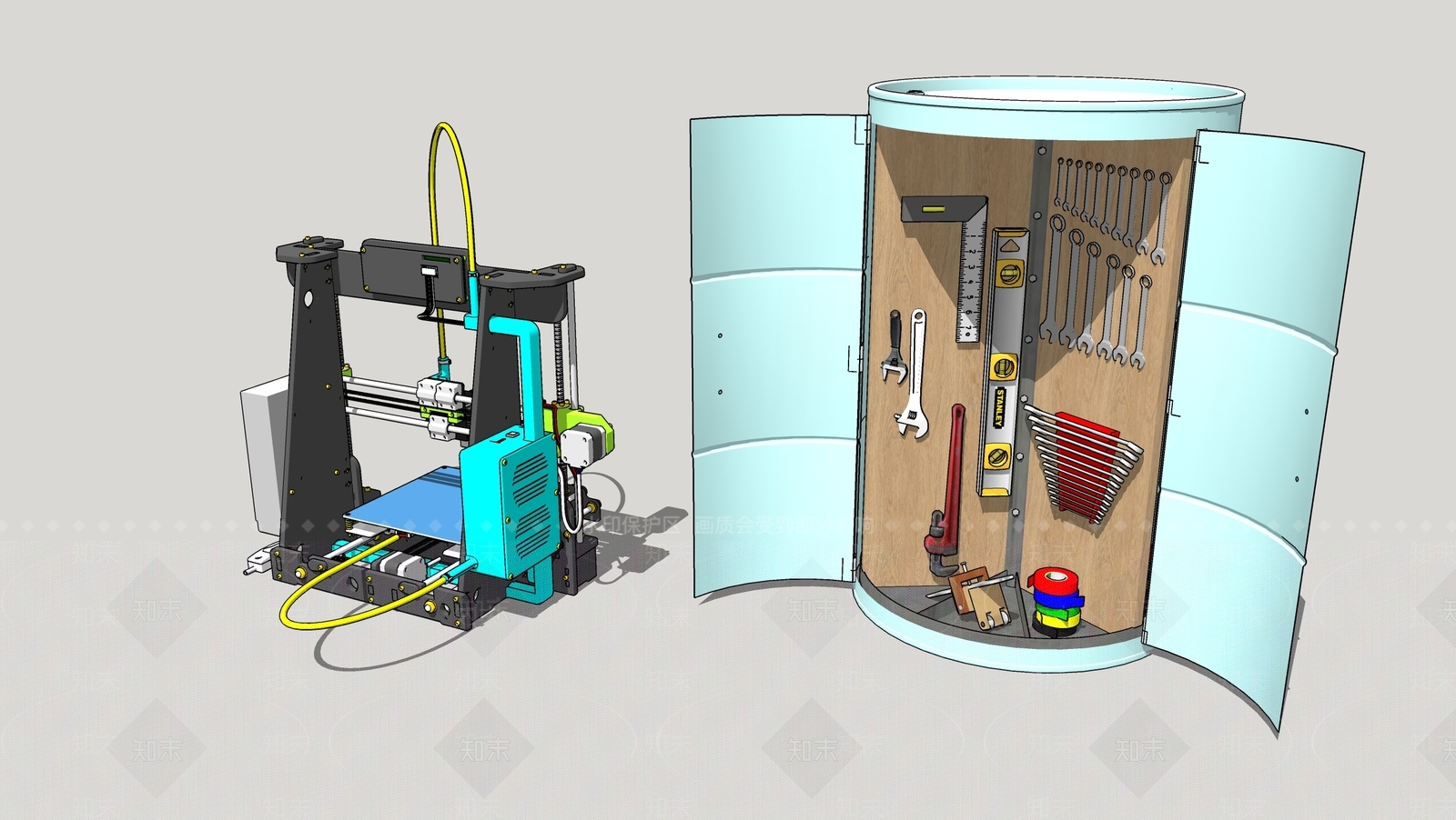 现代风格风力发电机SU模型下载【ID:765813265】