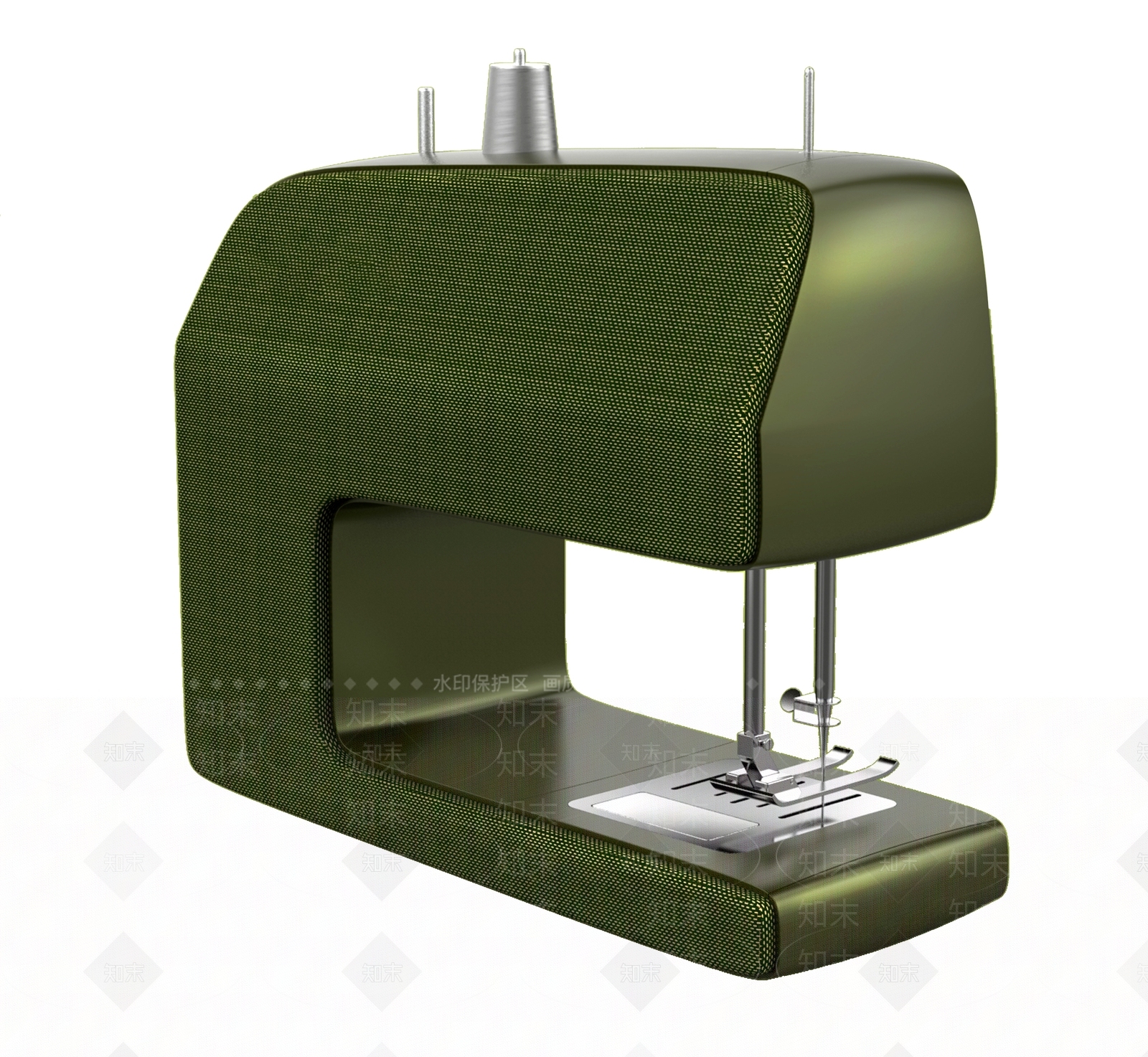 现代缝纫机3D模型下载【ID:765847646】