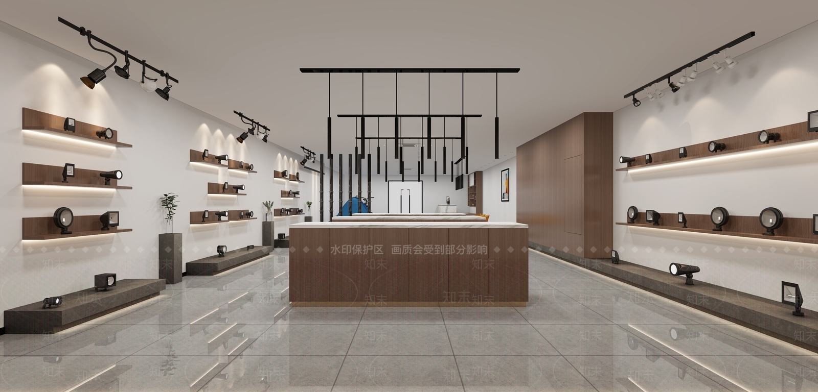 现代灯具展示3D模型下载【ID:765850181】