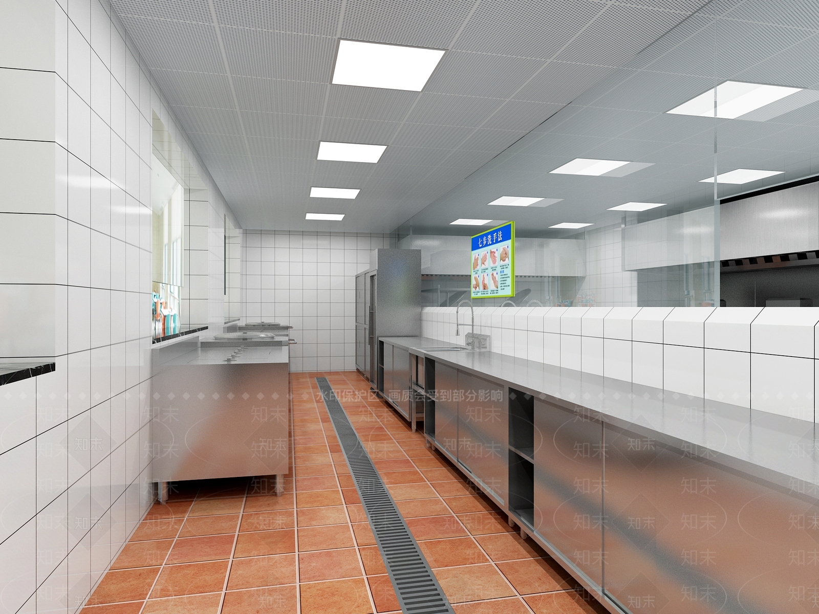 现代厨房3D模型下载【ID:765862797】