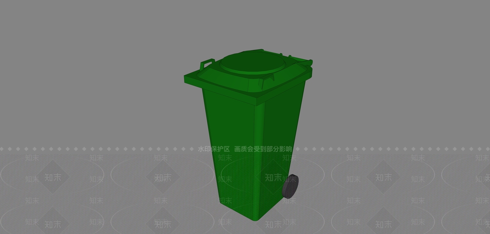 现代风格垃圾桶SU模型下载【ID:365887014】