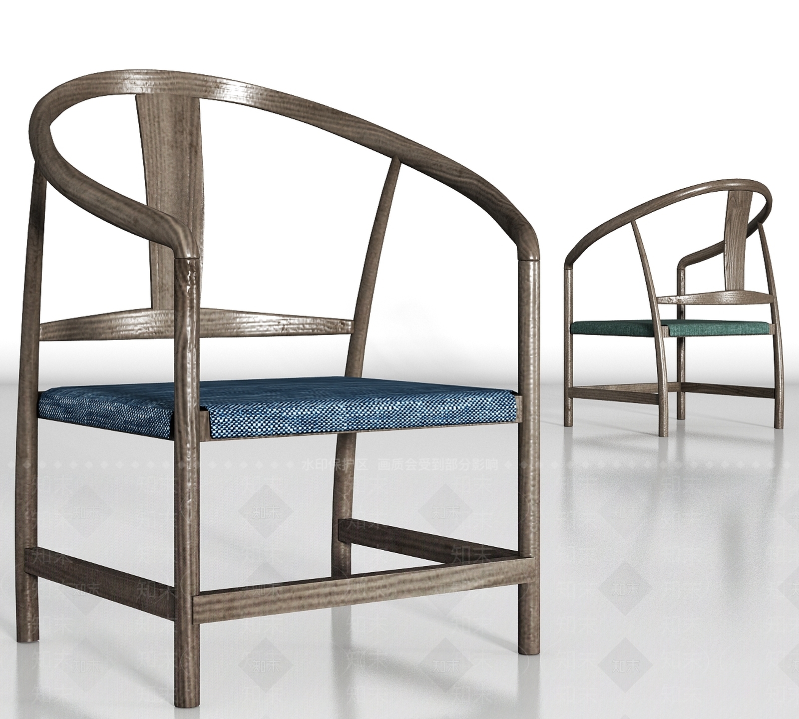 新中式实木圈椅组合SU模型下载【ID:465993561】