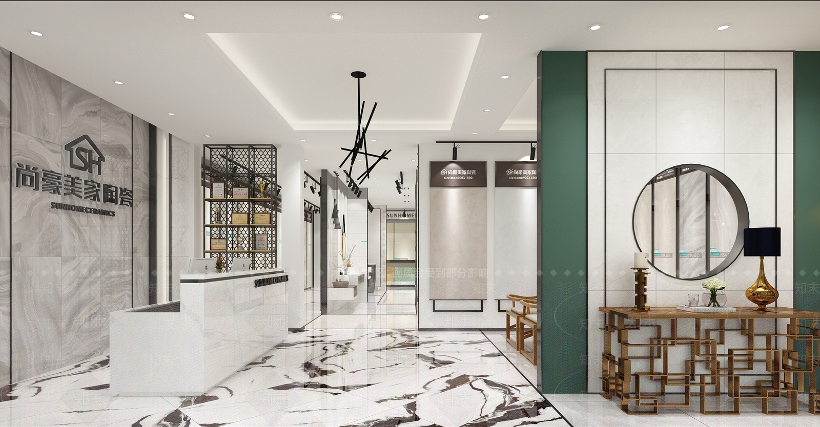 现代陶瓷店3D模型下载【ID:866037075】