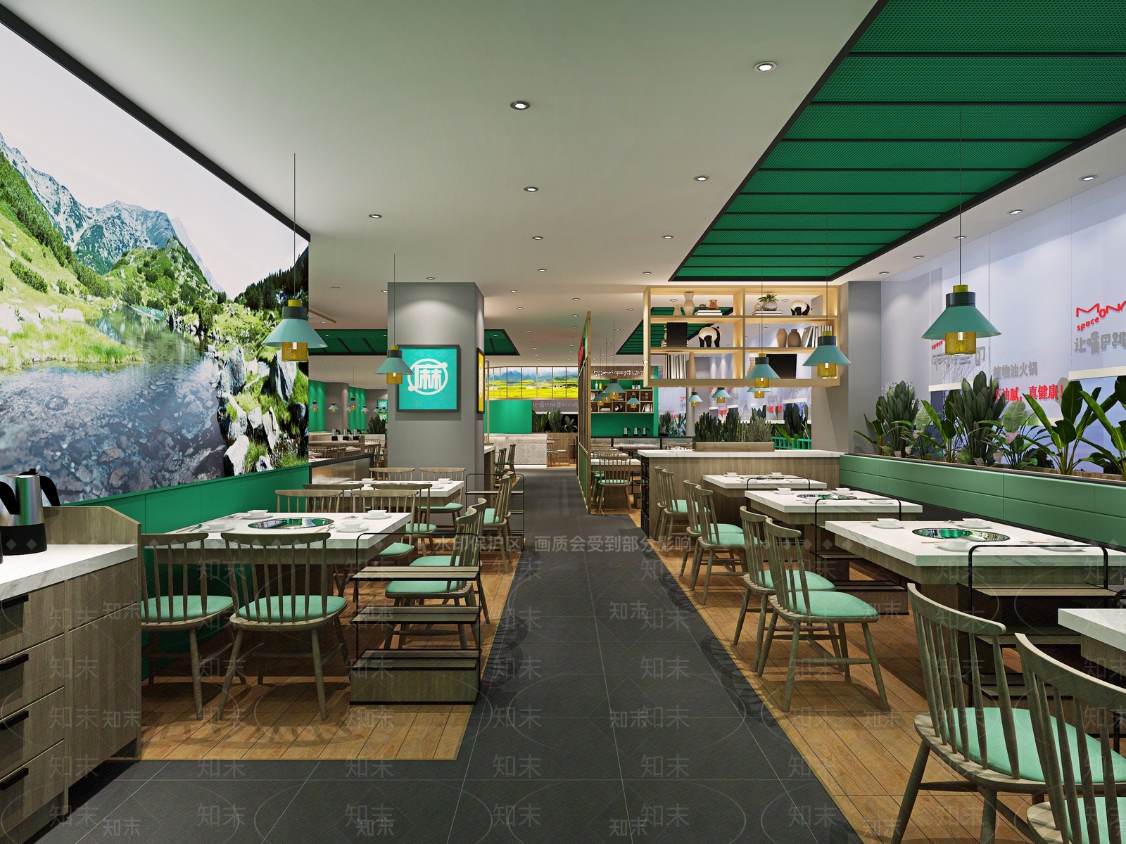 北欧特色火锅店3D模型下载【ID:366077229】