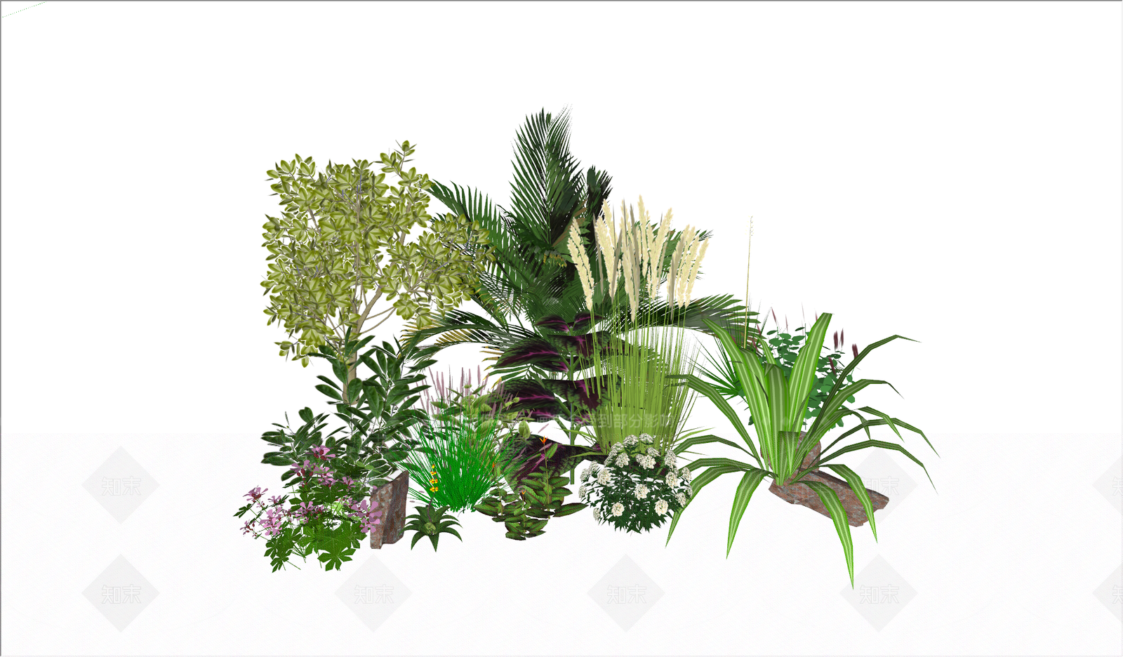 现代风格草堆SU模型下载【ID:466121411】