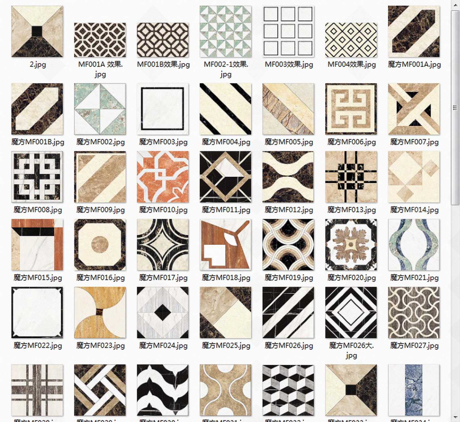 84种美式（欧式）地砖拼花贴图下载【ID:766183595】