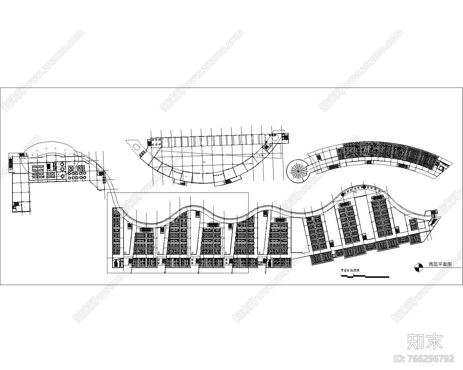 龙湖天街cad施工图下载【ID:766296792】