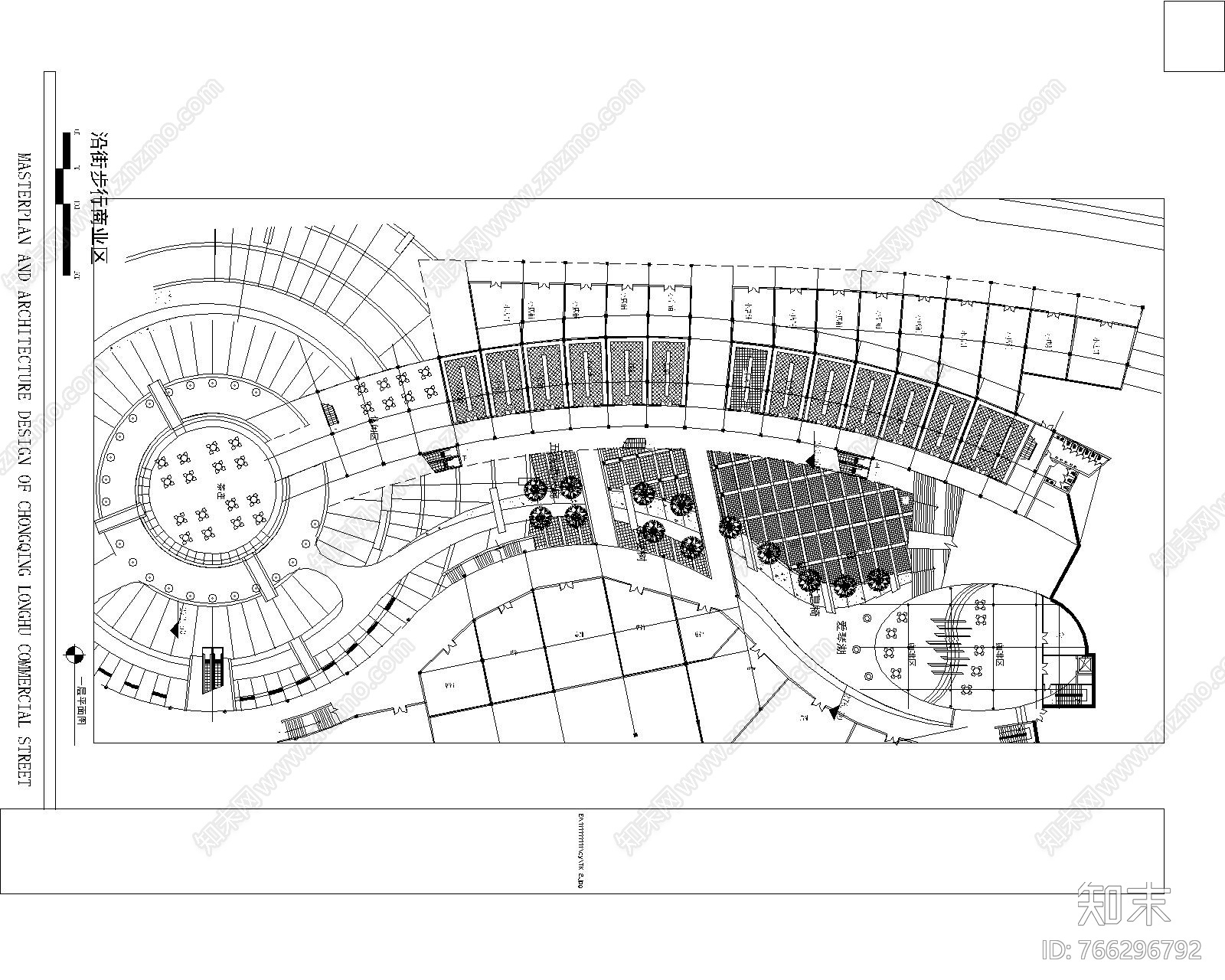 龙湖天街cad施工图下载【ID:766296792】