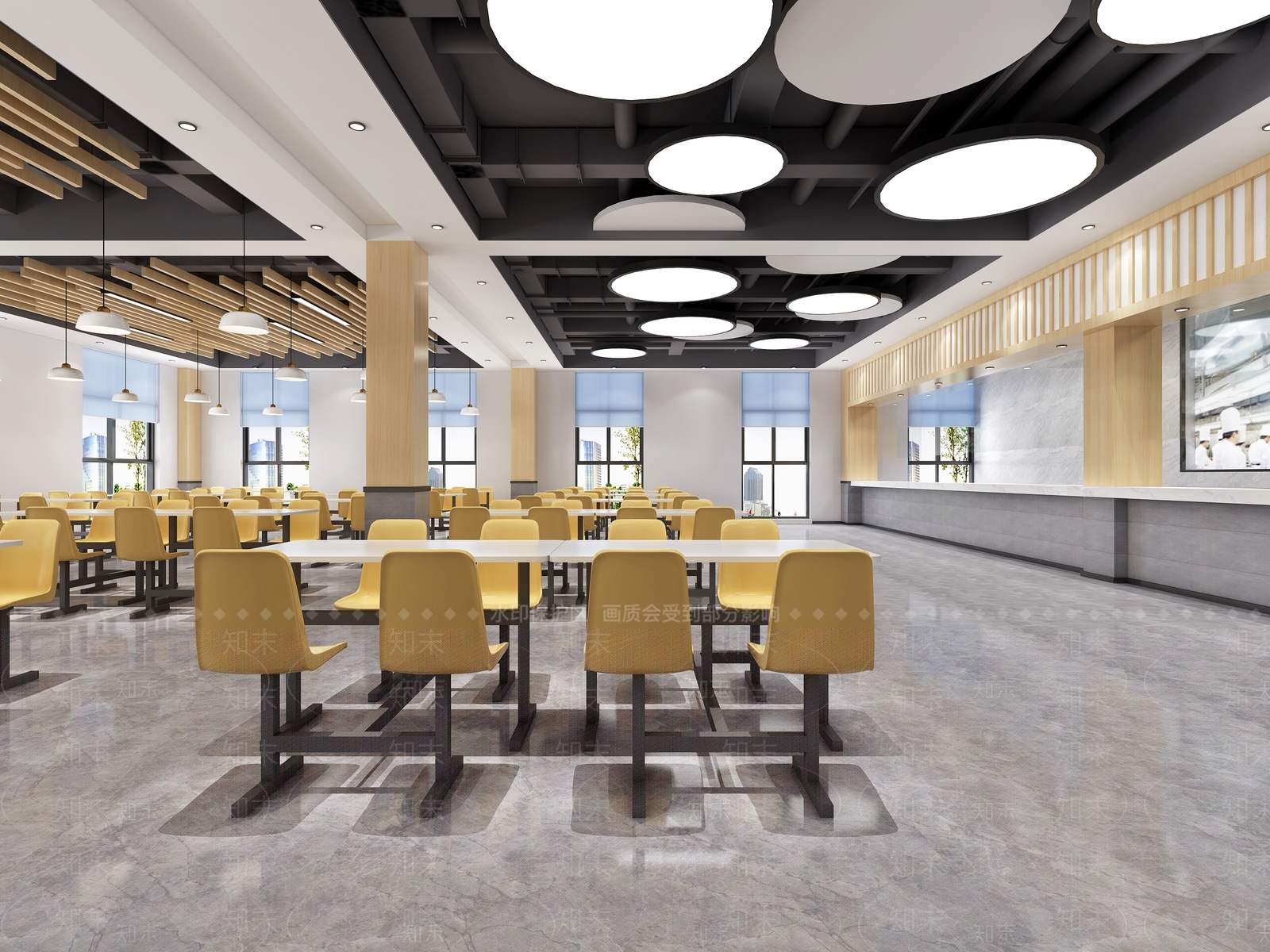工业风食堂装饰灯3D模型下载【ID:766300747】