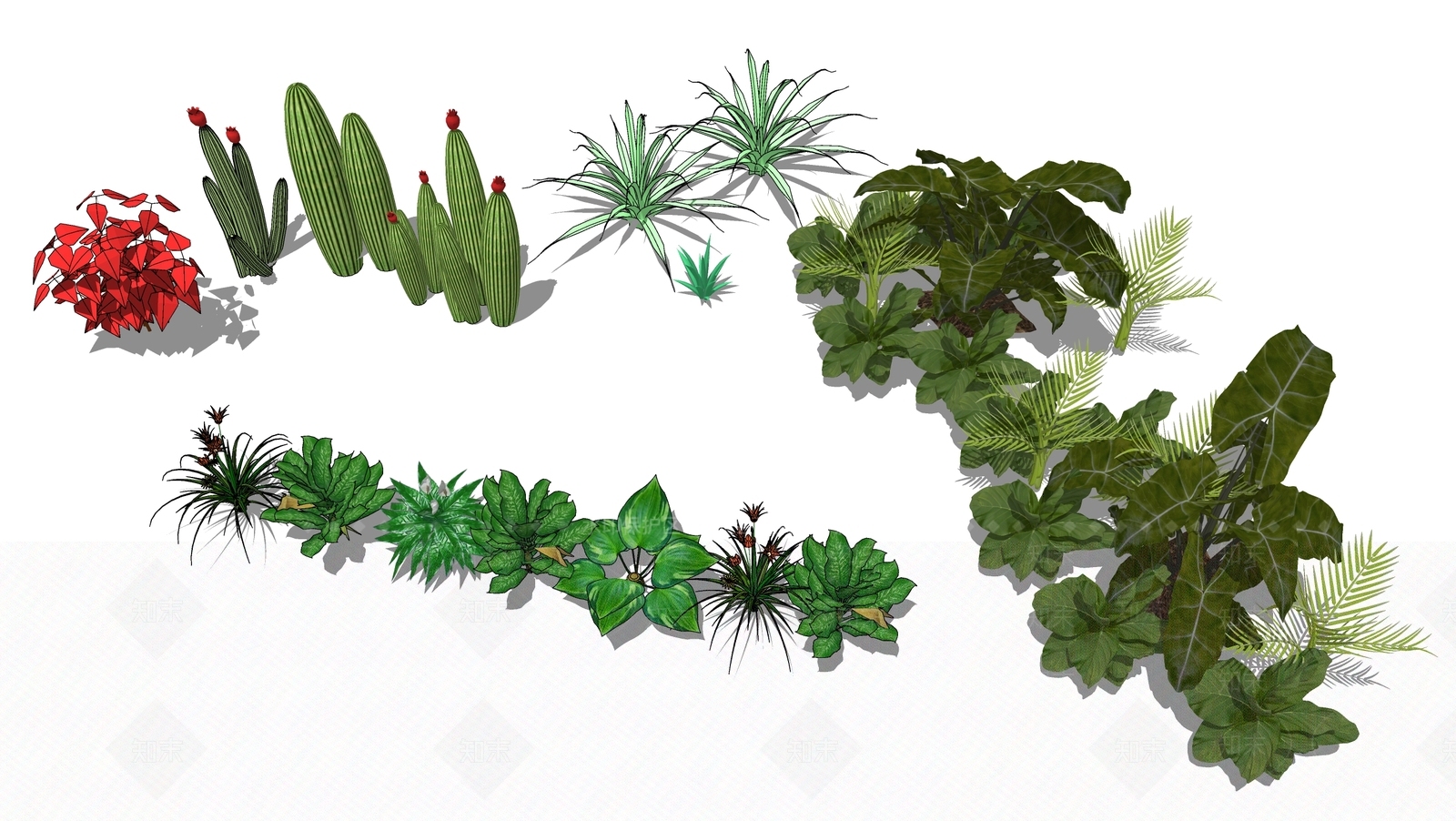 现代风格草堆SU模型下载【ID:366390721】