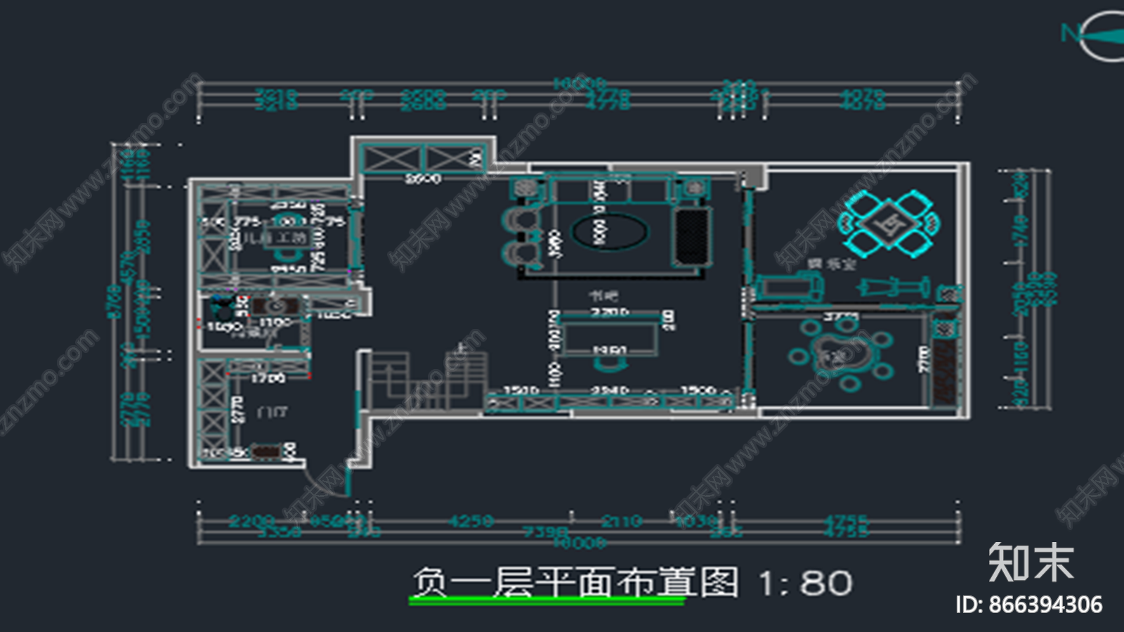 户型图施工图下载【ID:866394306】