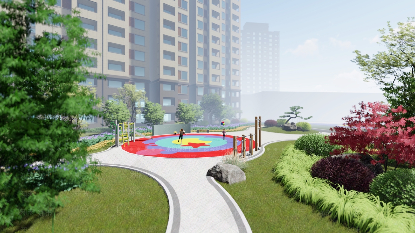 现代风格多层住宅SU模型下载【ID:266397610】