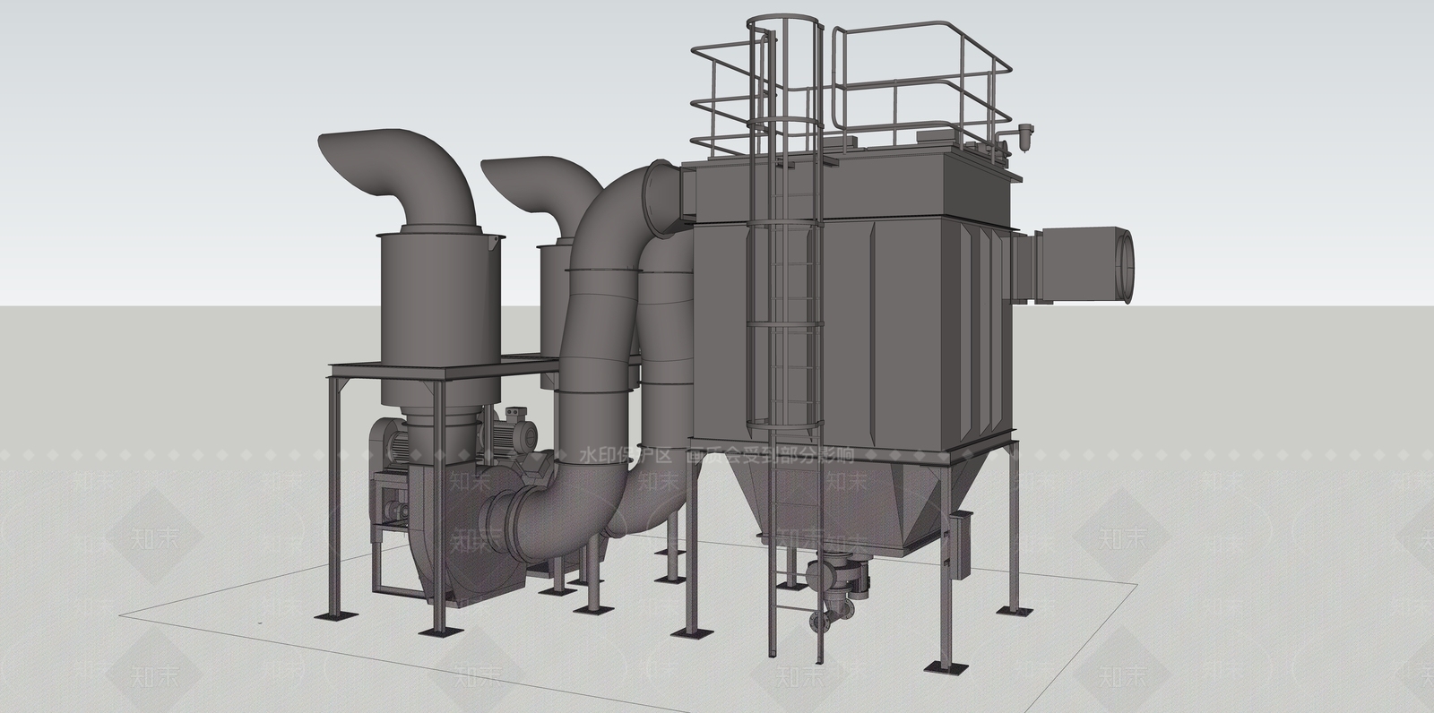现代风格风力发电机SU模型下载【ID:766509203】