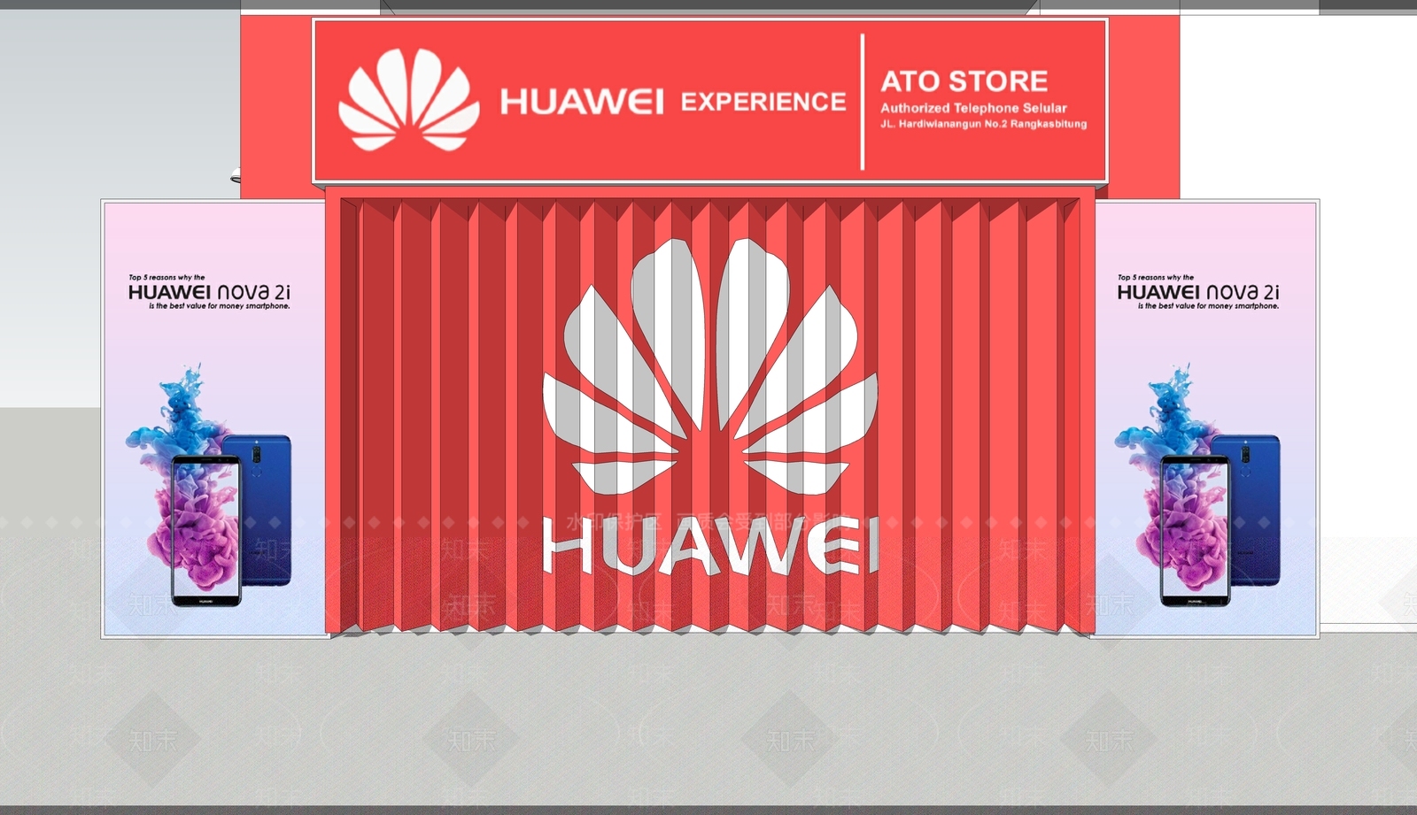 现代风格数码店SU模型下载【ID:166626631】