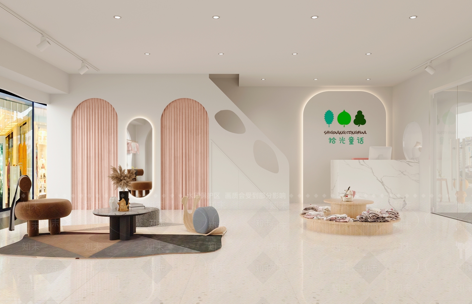 北欧儿童服装店3D模型下载【ID:566657452】