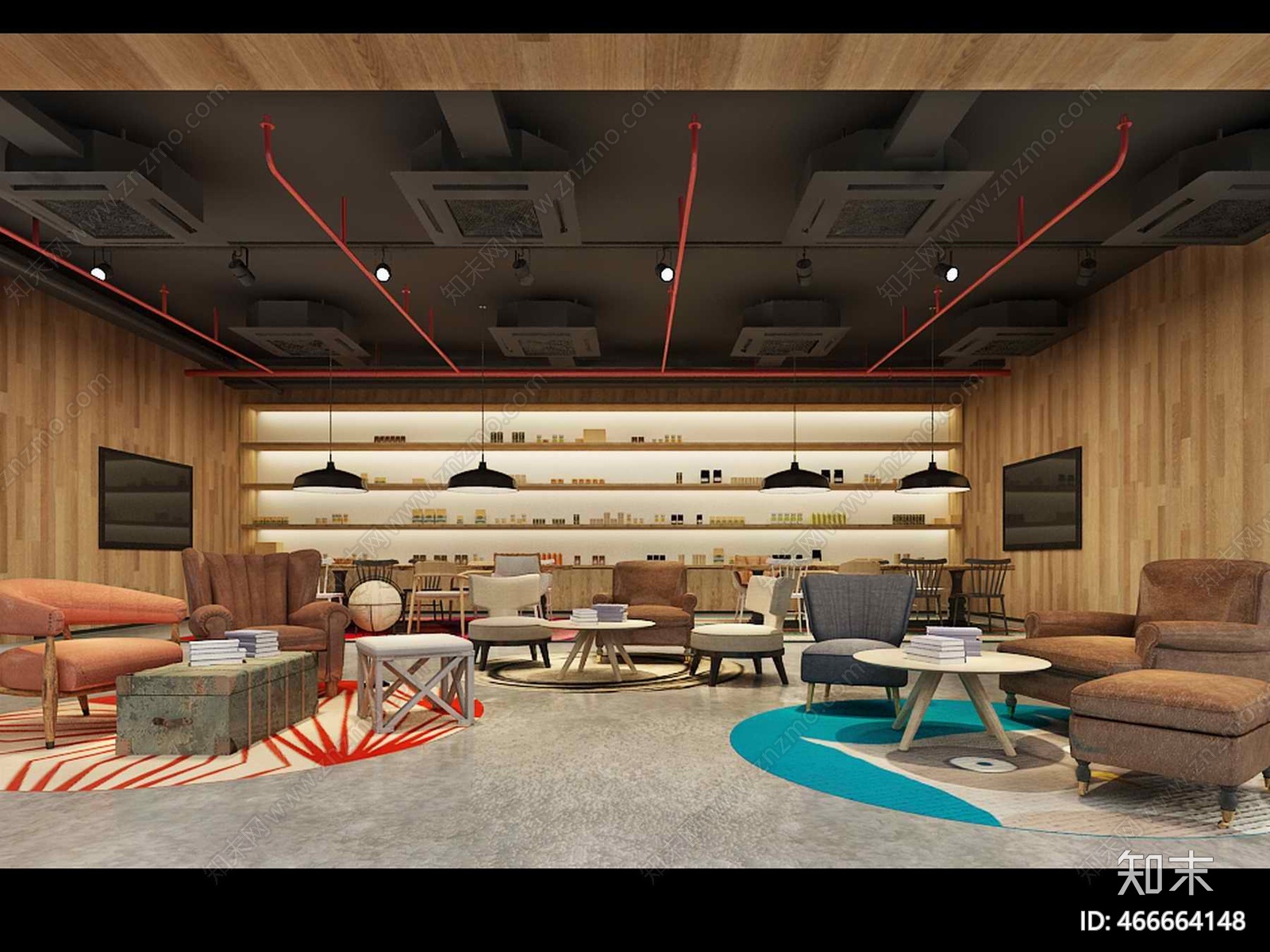 现代办公室cad施工图下载【ID:466664148】