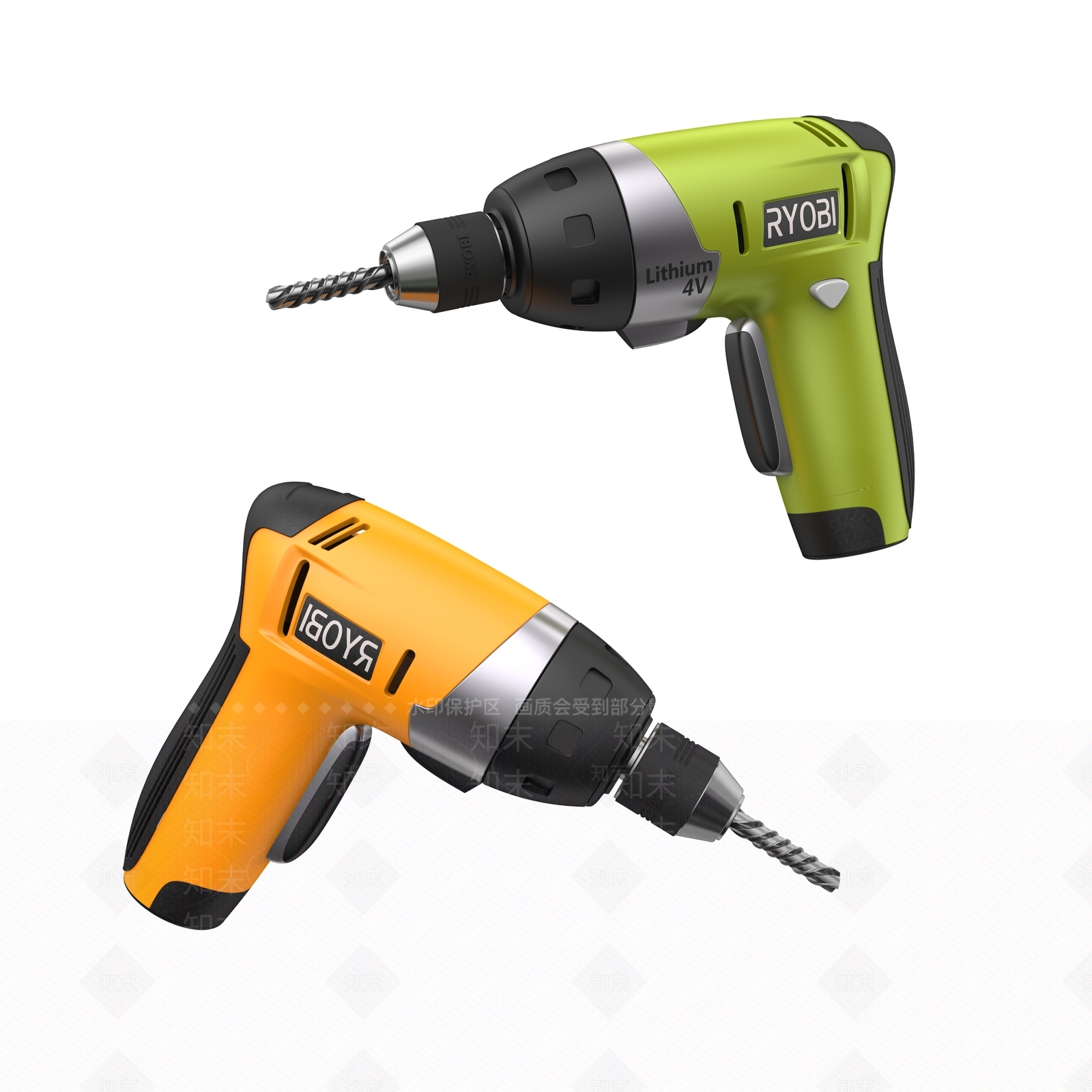 现代电钻3D模型下载【ID:166874877】