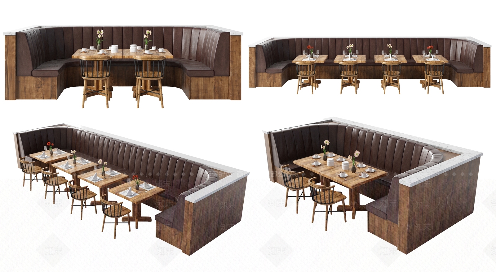 现代茶餐厅3D模型下载【ID:1221507511】