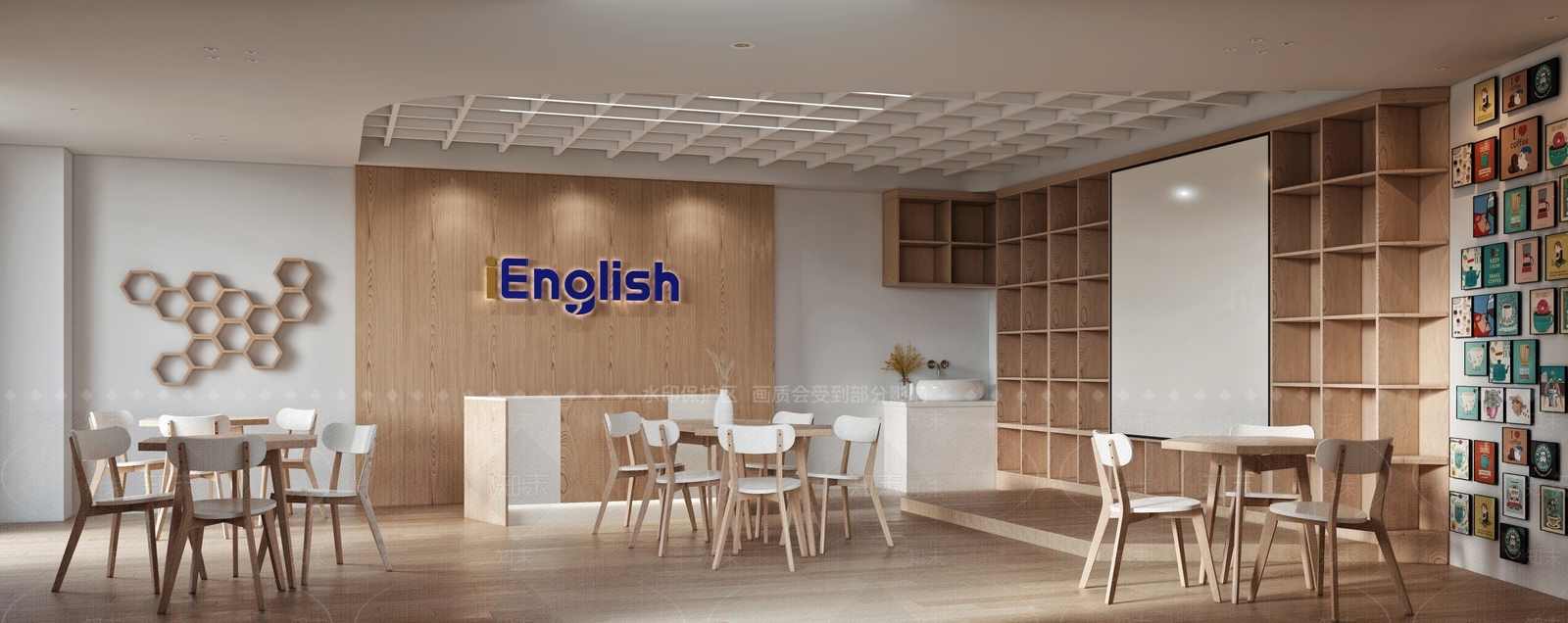 现代英语培训学校3D模型下载【ID:566911896】