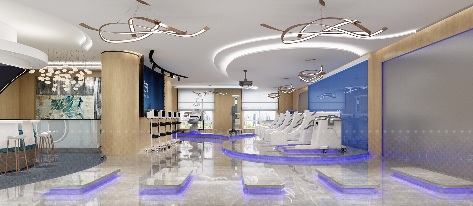 现代医疗器械科技展厅3D模型下载【ID:566913413】