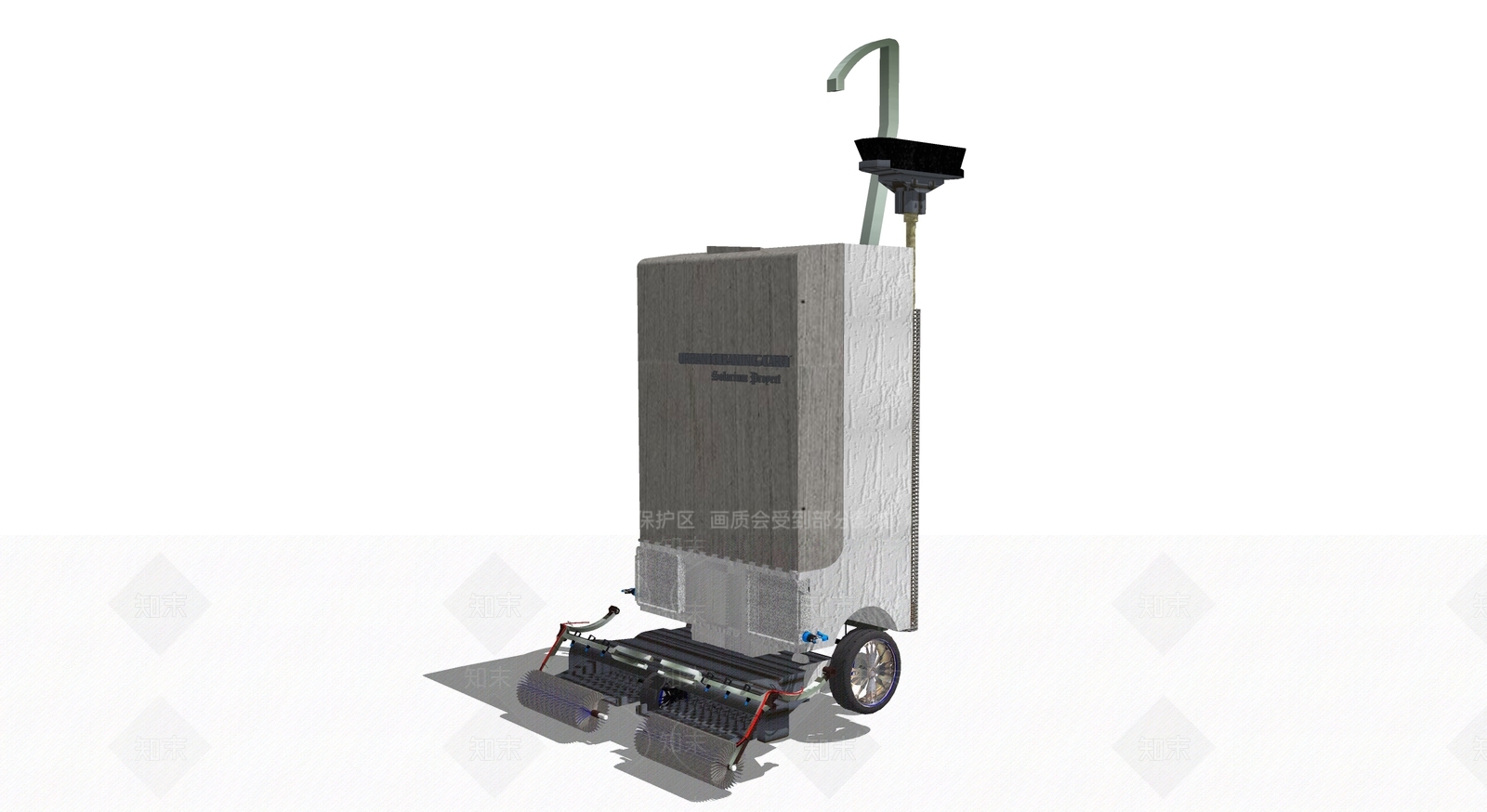 现代风格清洁车SU模型下载【ID:566952823】