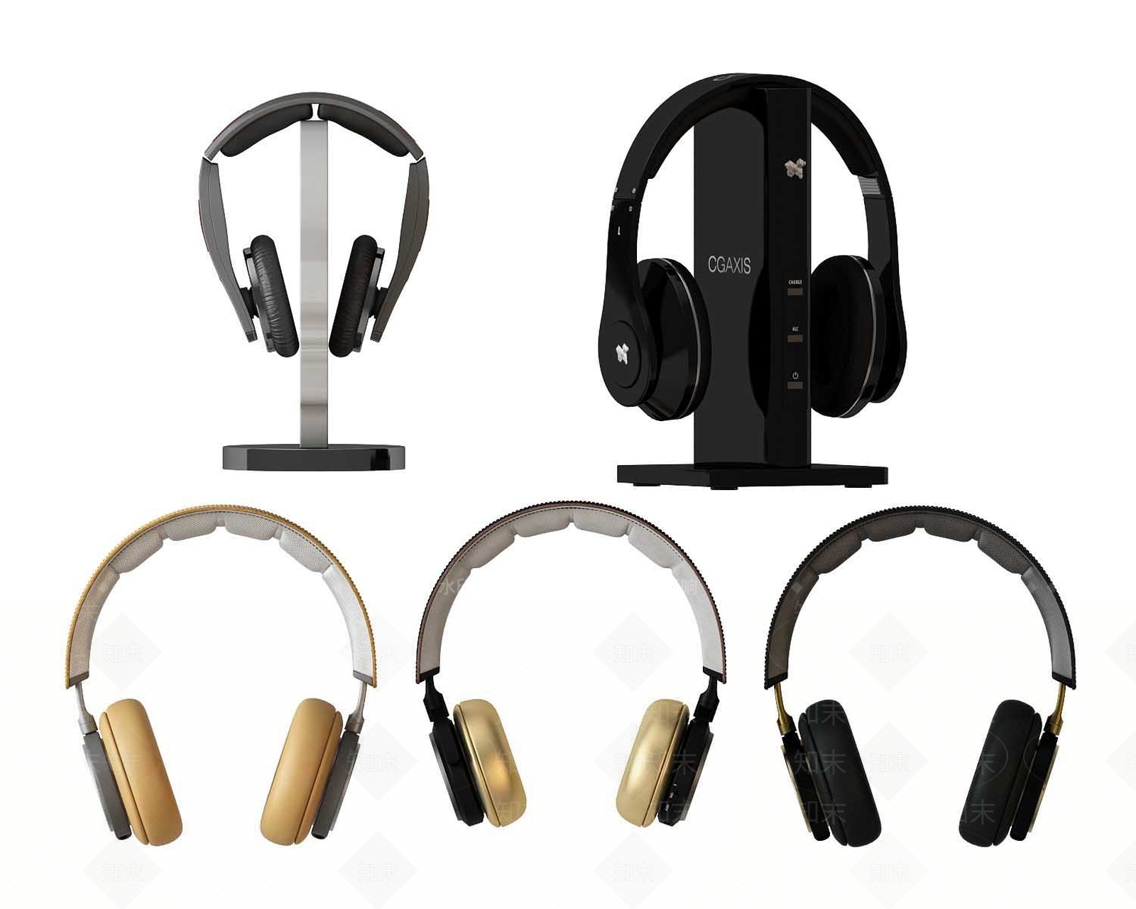 现代头戴式耳机3D模型下载【ID:366955785】