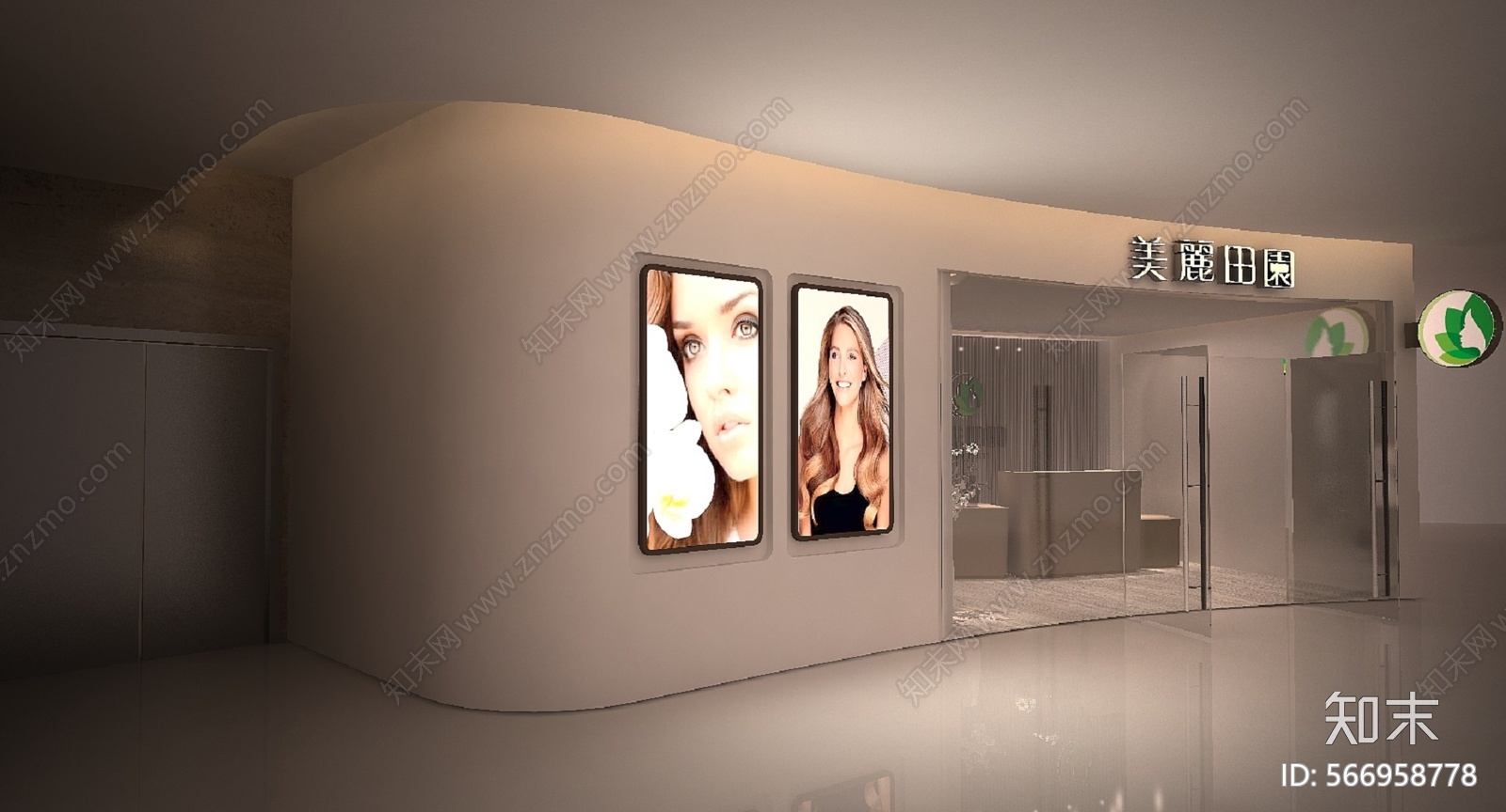 美容院cad施工图下载【ID:566958778】