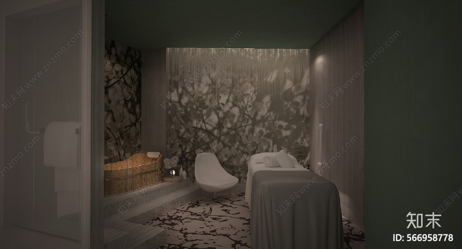 美容院cad施工图下载【ID:566958778】